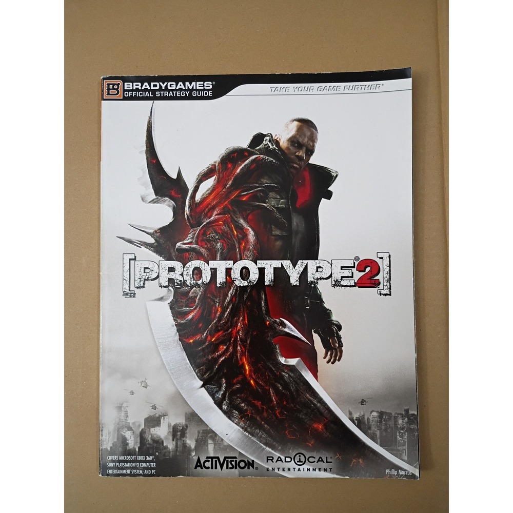 Prototype 2 BradyGames Official Strategy Guide Xbox 360 PS3 PC Phillip Marcus